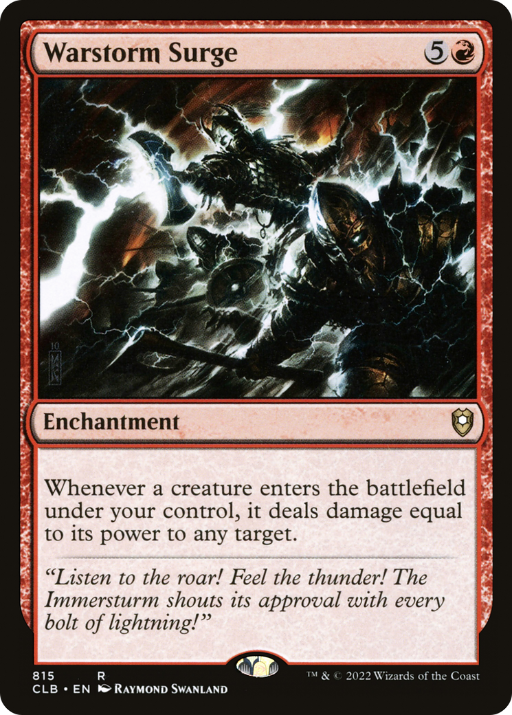 Image of Warstorm Surge (CLB-815) - Commander Legends: Battle for Baldur's Gate