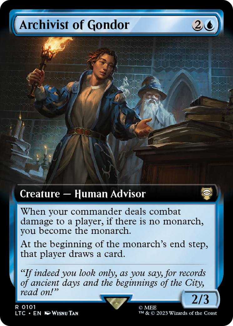 Image of Archivist of Gondor (Extended Art) (LTC-101) - Tales of Middle-earth Commander: (Extended Art)
