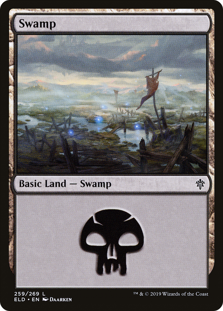 Image of Swamp (259) (ELD-259) - Throne of Eldraine Foil