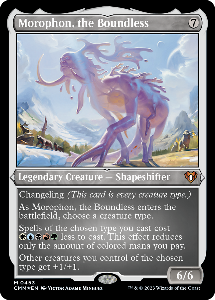 Image of Morophon, the Boundless (CMM-453) - Commander Masters Etched Foil