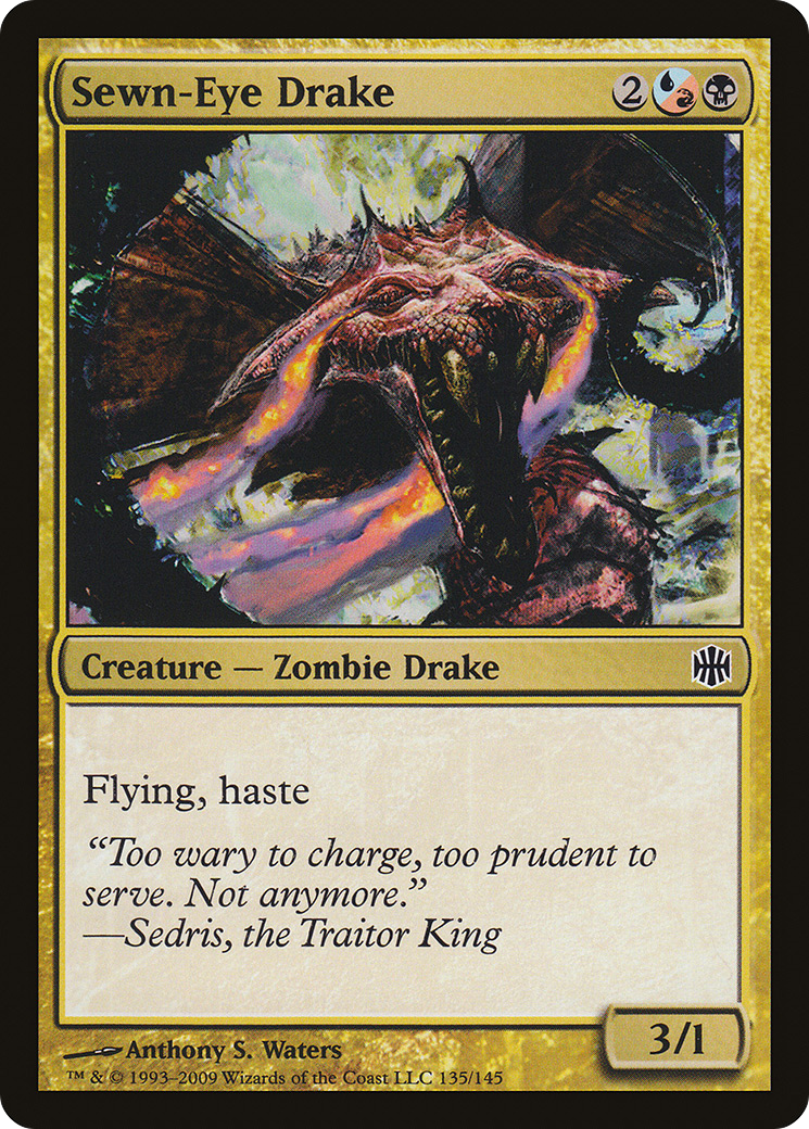 Image of Sewn-Eye Drake (ARB-135) - Alara Reborn Foil