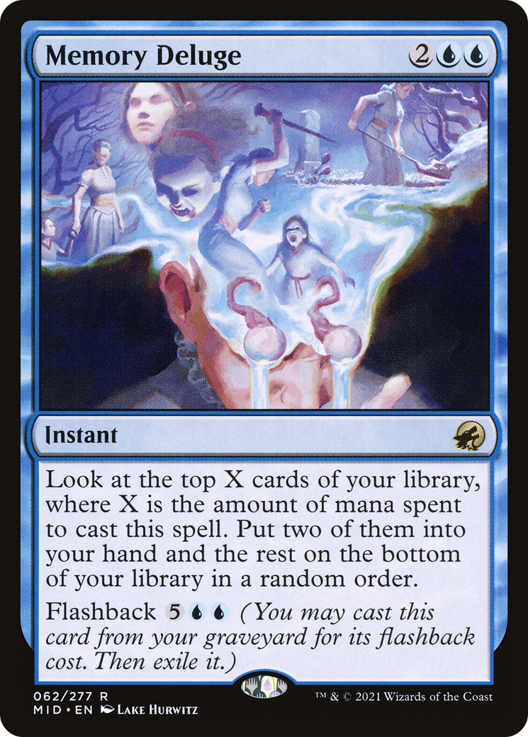 Image of Memory Deluge (MID-062) - Innistrad: Midnight Hunt