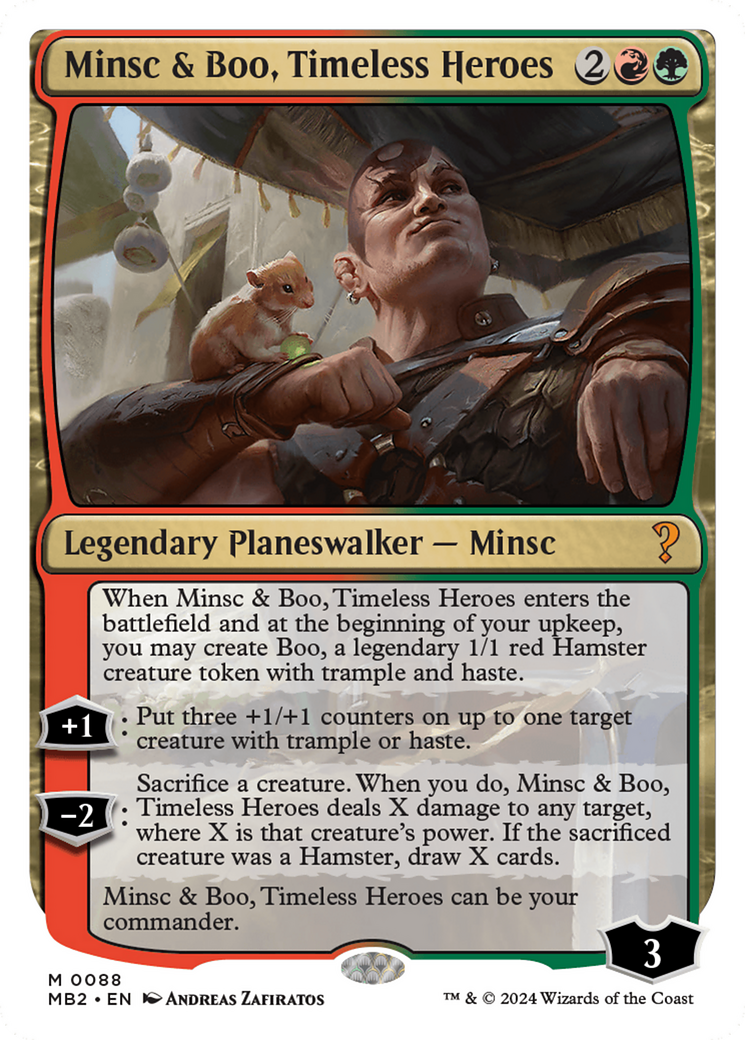 Image of Minsc & Boo, Timeless Heroes (White Border) (MB2-088) - Mystery Booster 2