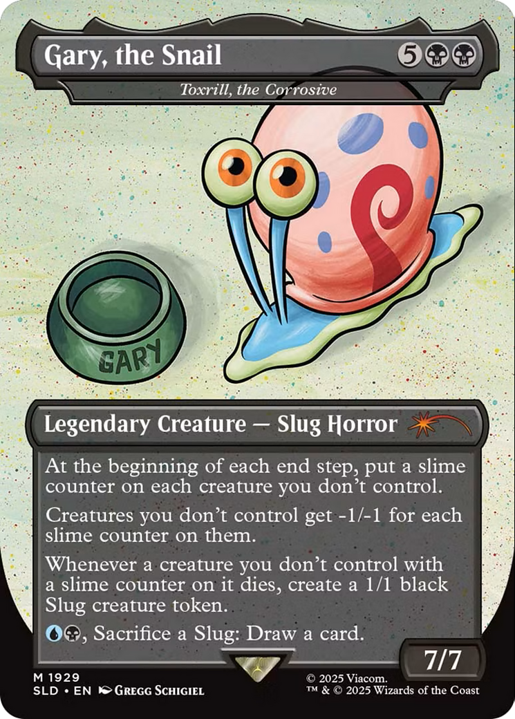 Image of Gary, the Snail - Toxrill, the Corrosive (SLD-1929) - Secret Lair Drop / Gary, the Snail (Borderless)