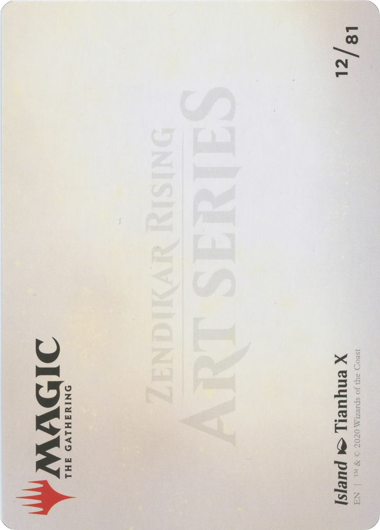 Image of Island // Island (AZNR-012) - Zendikar Rising Art Series (Borderless) Foil