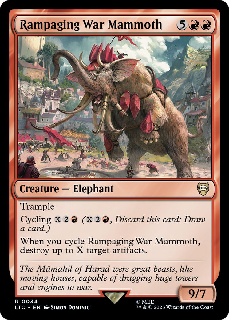 Image of Rampaging War Mammoth (LTC-034) - Tales of Middle-earth Commander