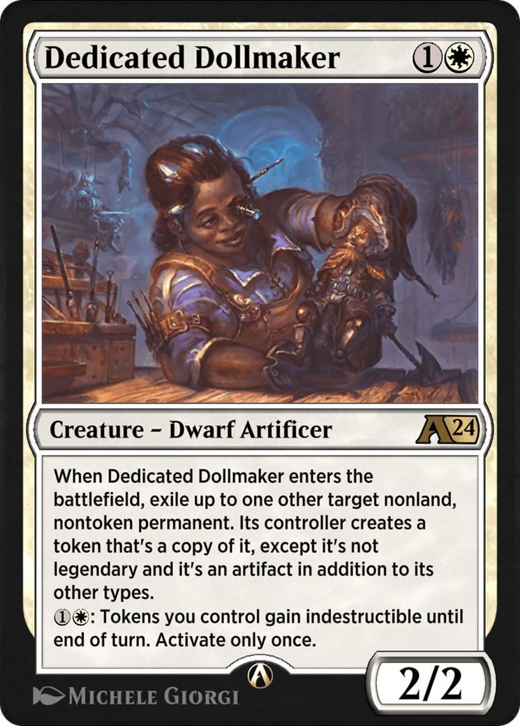 Image of Dedicated Dollmaker (YWOE-002) - Alchemy: Wilds of Eldraine