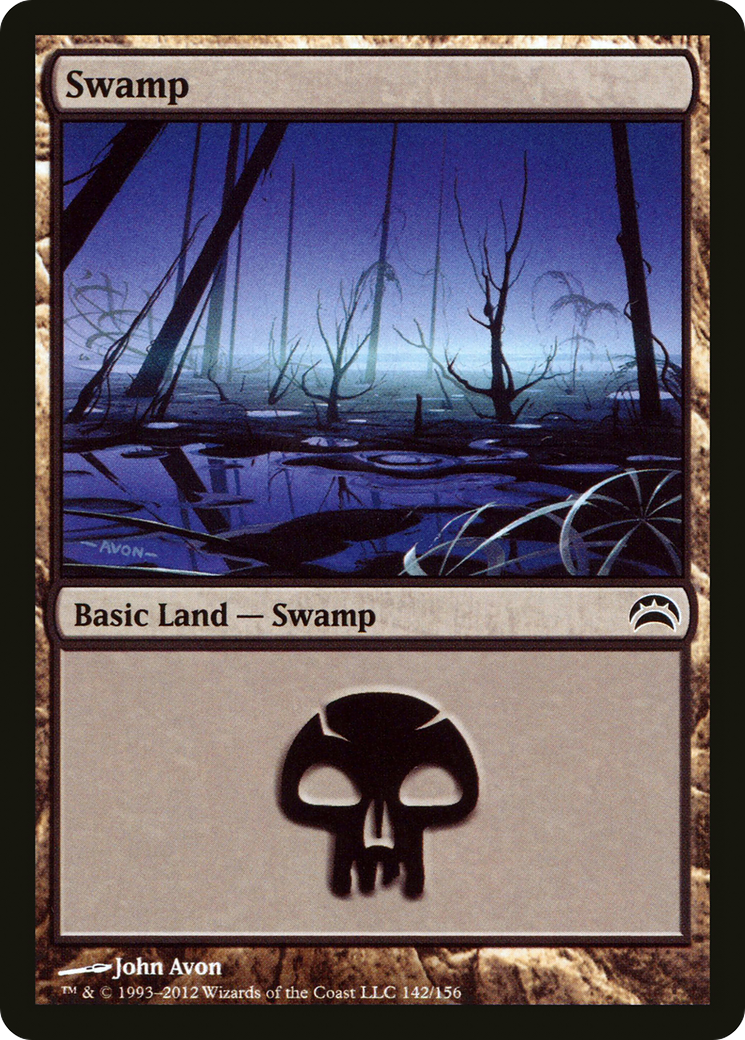 Image of Swamp (142) (PC2-142) - Planechase 2012 Foil