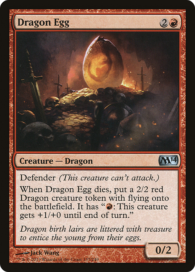 Image of Dragon Egg (M14-137) - Magic 2014 Foil