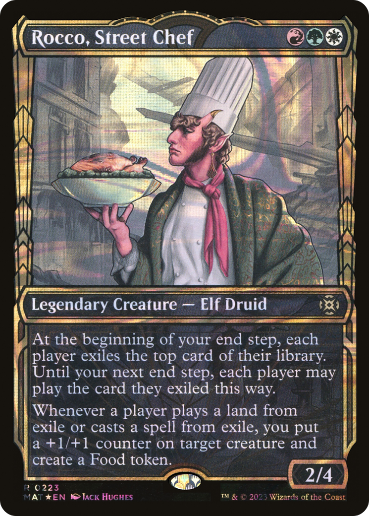 Image of Rocco, Street Chef (Halo Foil) (MAT-223) - March of the Machine: The Aftermath: (Showcase) Foil