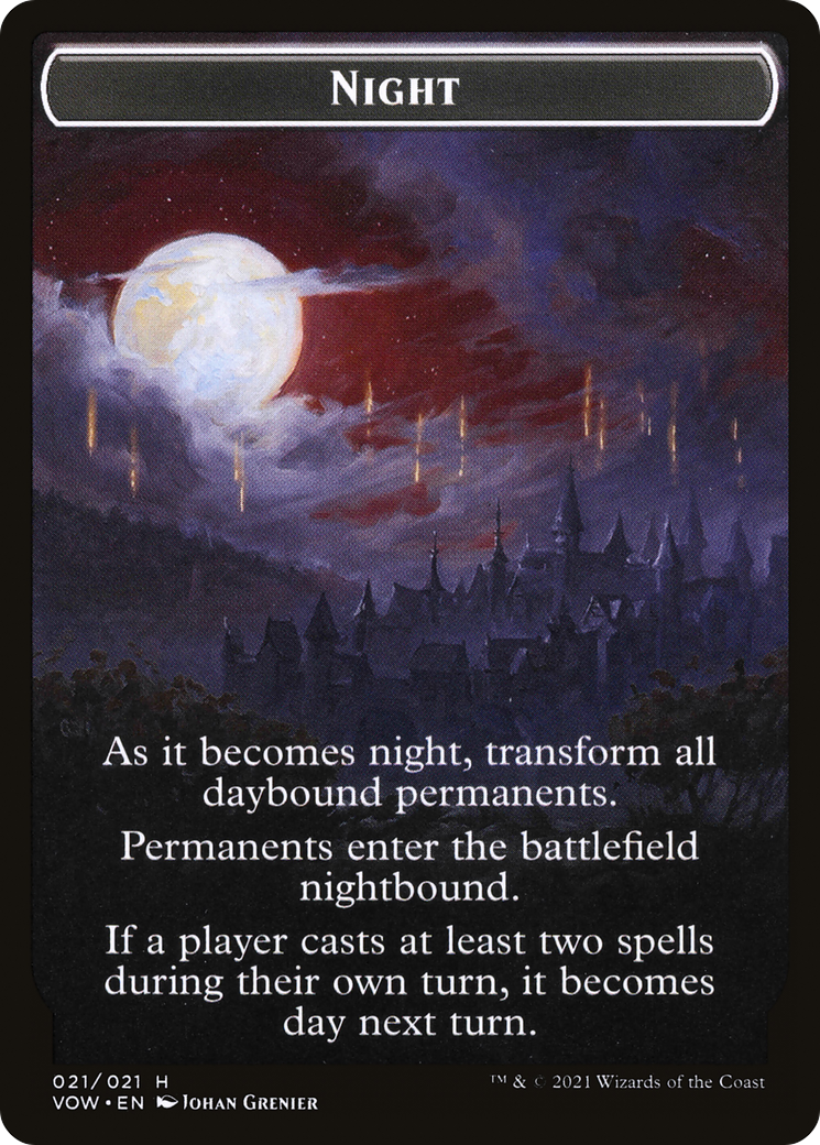 Image of Day // Night (TVOW-021) - Innistrad: Crimson Vow Tokens