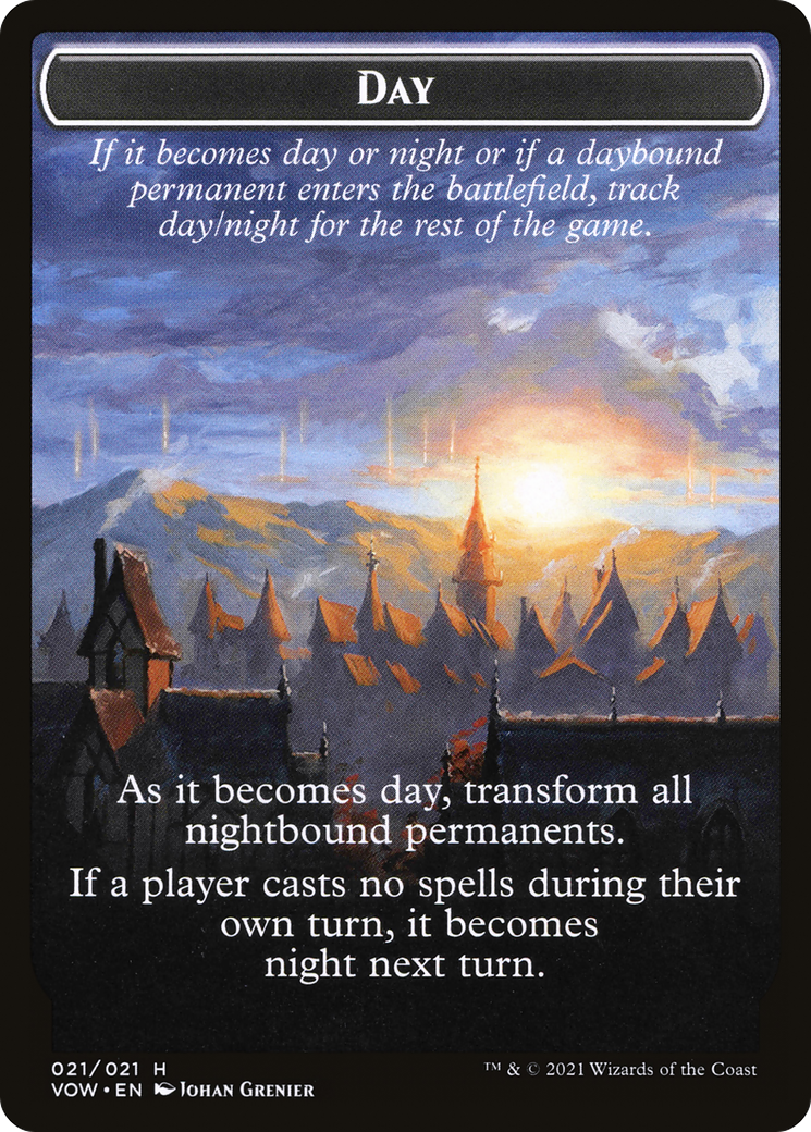 Image of Day // Night (TVOW-021) - Innistrad: Crimson Vow Tokens