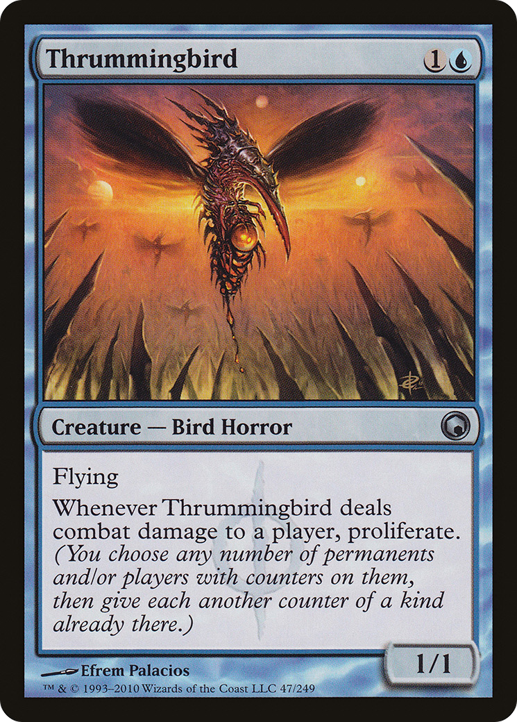 Image of Thrummingbird (SOM-047) - Scars of Mirrodin