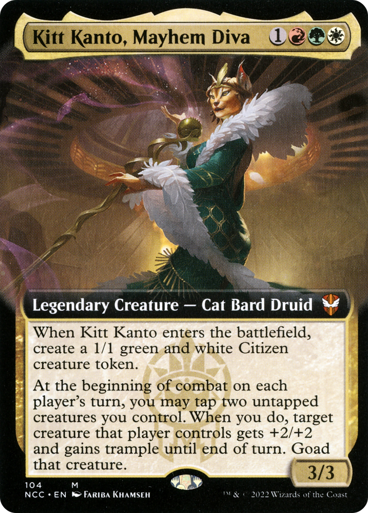 Image of Kitt Kanto, Mayhem Diva (Extended Art) (NCC-104) - New Capenna Commander: (Extended Art)