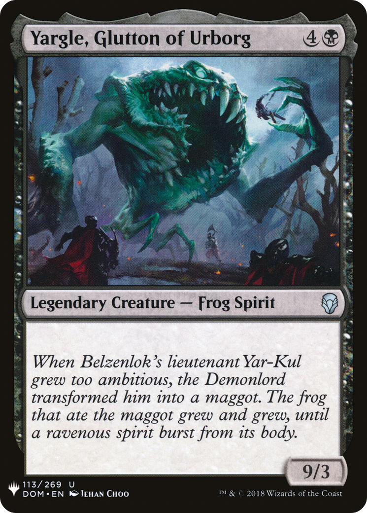 Image of Yargle, Glutton of Urborg (LIST-DOM-113) - The List