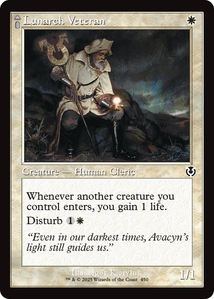 Image of Lunarch Veteran (Retro Frame) (INR-450) - Innistrad Remastered Foil