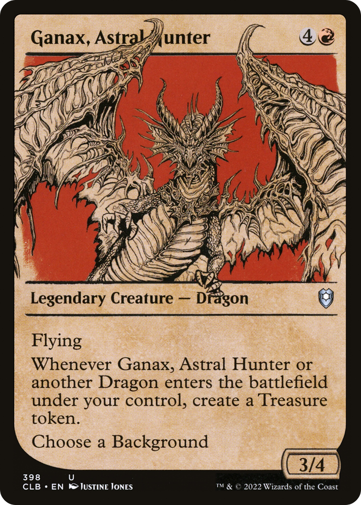 Image of Ganax, Astral Hunter (Showcase) (CLB-398) - Commander Legends: Battle for Baldur's Gate: (Showcase) Foil