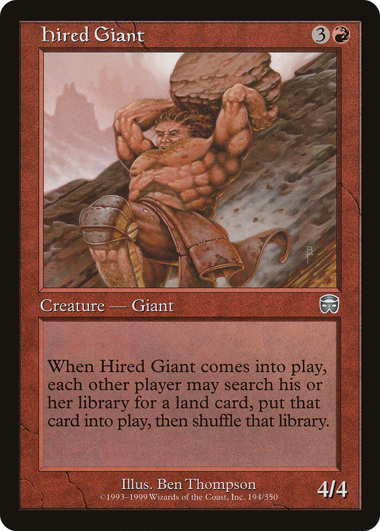 Image of Hired Giant (MMQ-194) - Mercadian Masques Foil