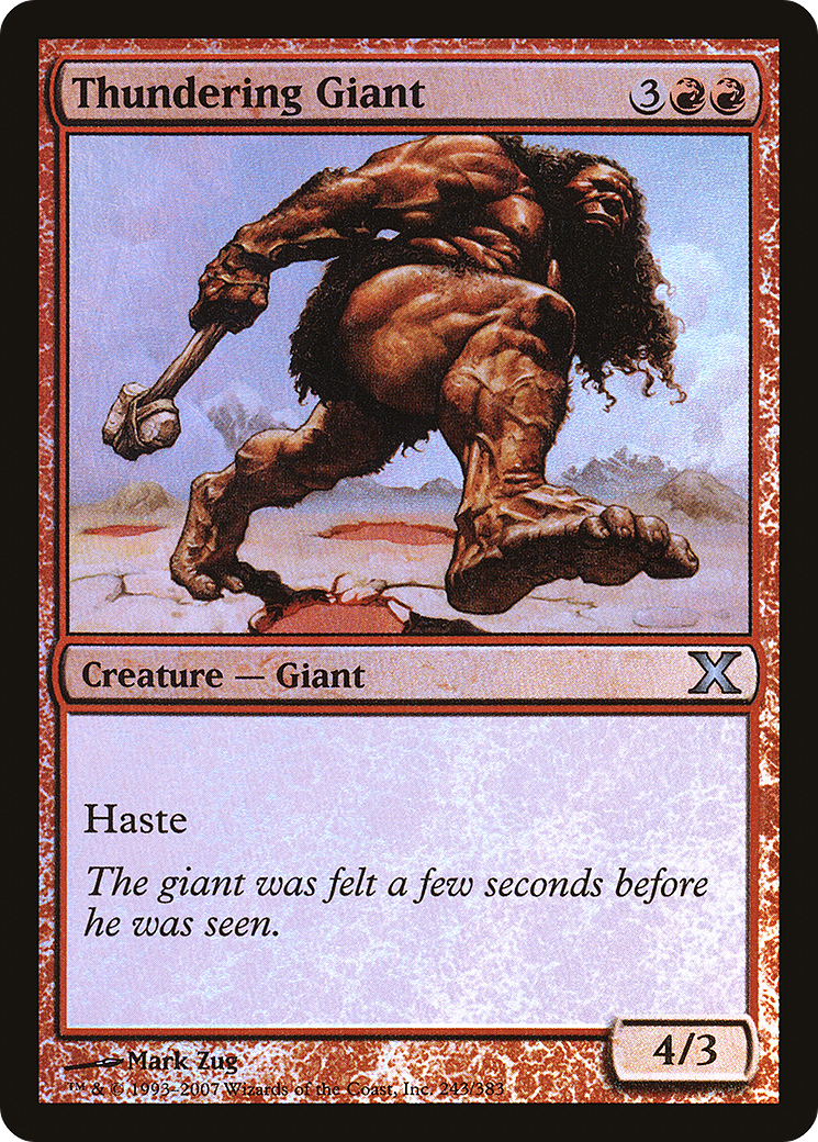 Image of Thundering Giant (10E-243★) - Tenth Edition Foil