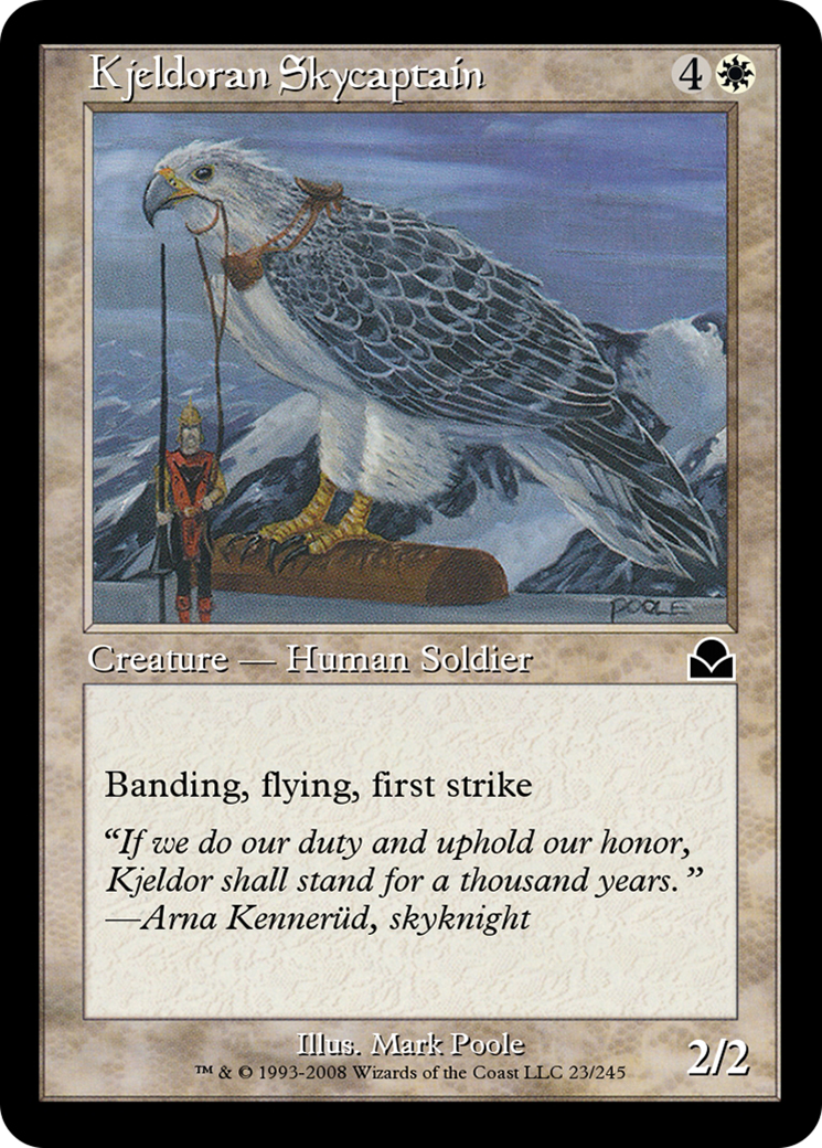 Image of Kjeldoran Skycaptain (ME2-023) - Masters Edition II Foil