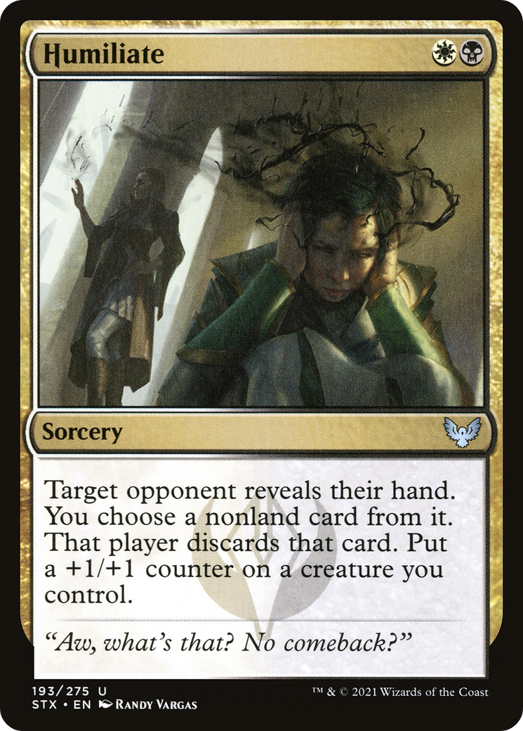 Image of Humiliate (STX-193) - Strixhaven: School of Mages