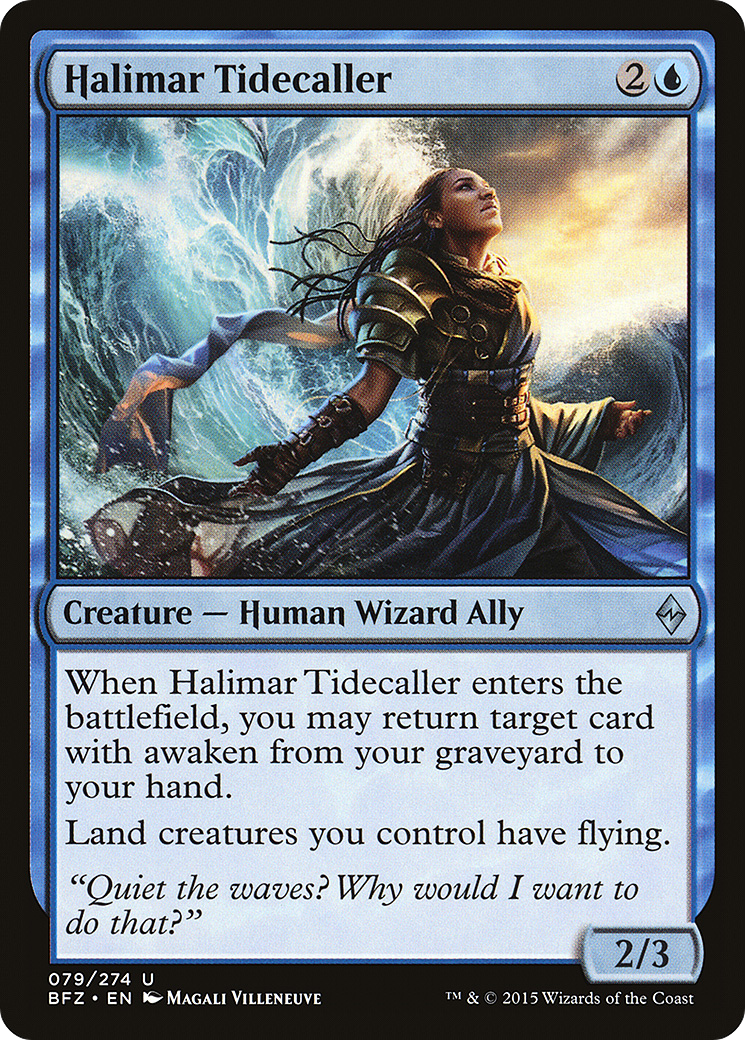 Image of Halimar Tidecaller (BFZ-079) - Battle for Zendikar