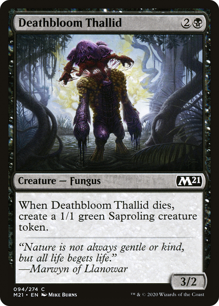 Image of Deathbloom Thallid (M21-094) - Core Set 2021 Foil
