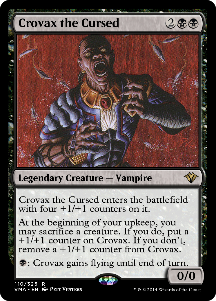 Image of Crovax the Cursed (VMA-110) - Vintage Masters Foil
