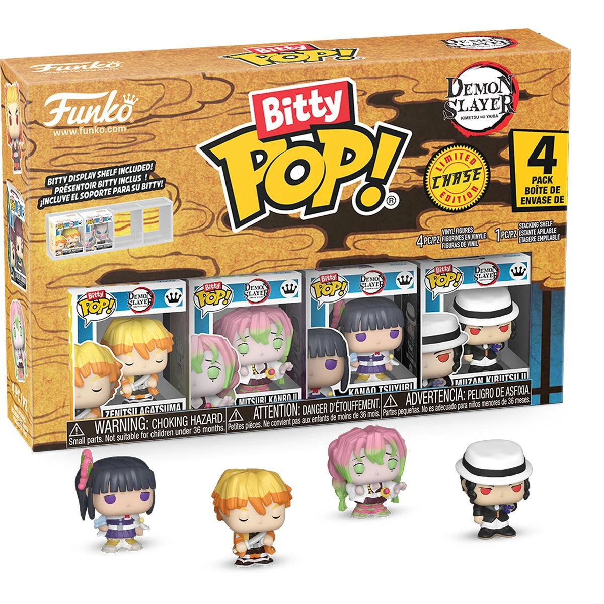 Image of Demon Slayer Zenitsu Agatsuma Funko Bitty Pop! Mini-Figure 4-Pack - Specialty
