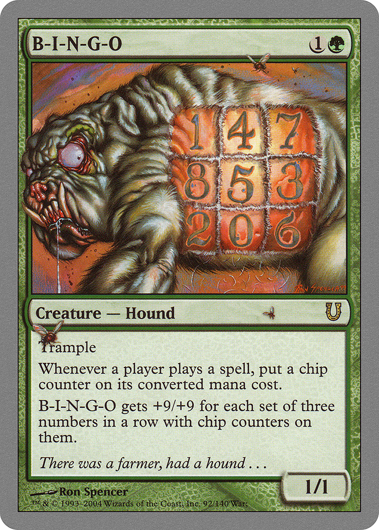 Image of B-I-N-G-O (UNH-092) - Unhinged Foil