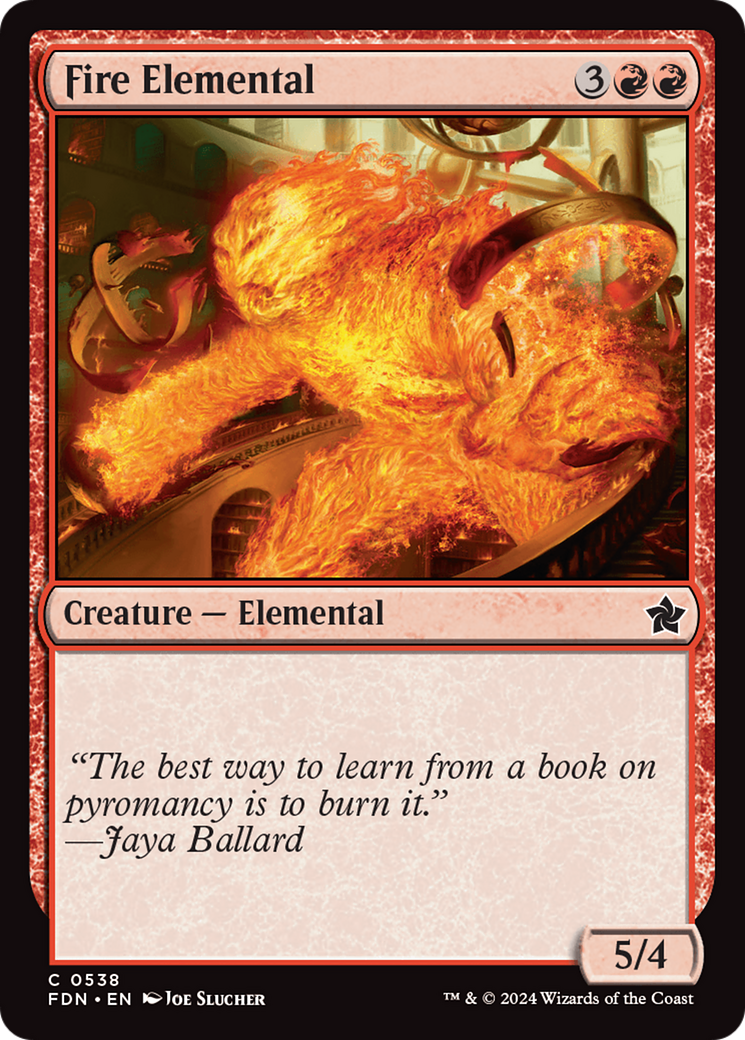 Image of Fire Elemental (FDN-538) - Foundations