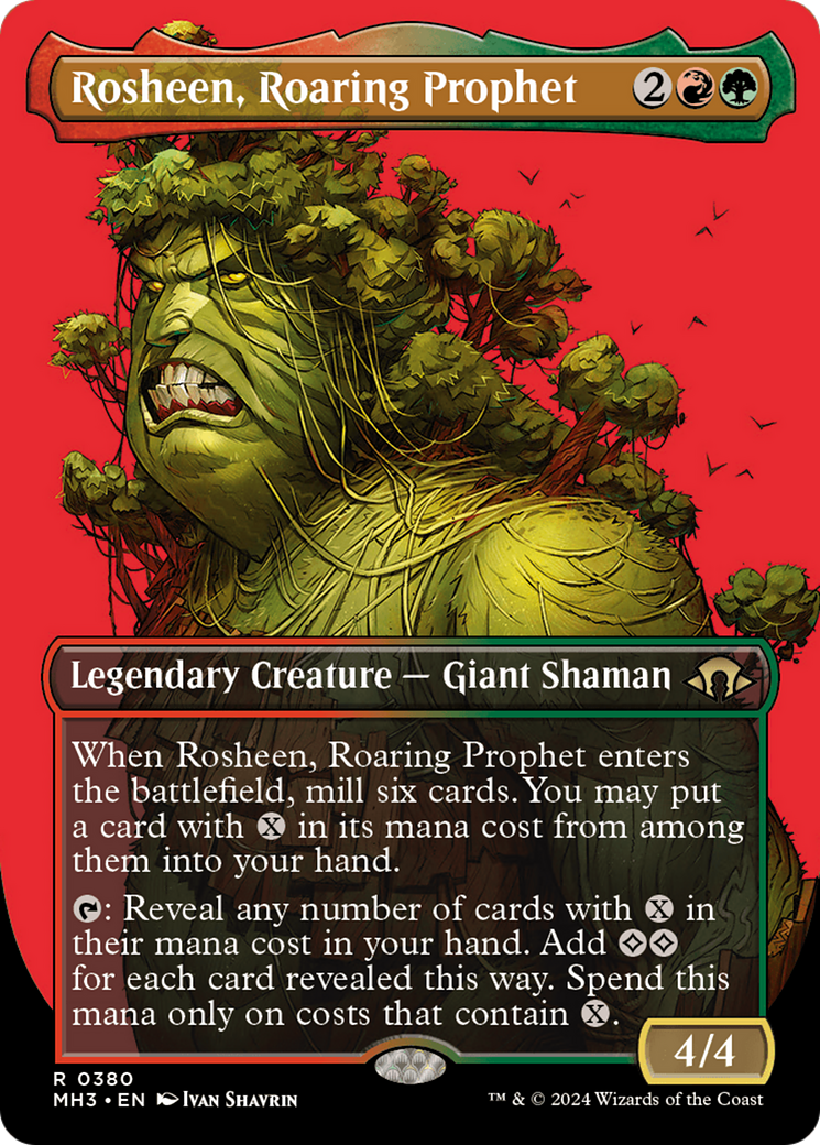 Image of Rosheen, Roaring Prophet (Borderless) (MH3-380) - Modern Horizons 3 (Borderless) Foil