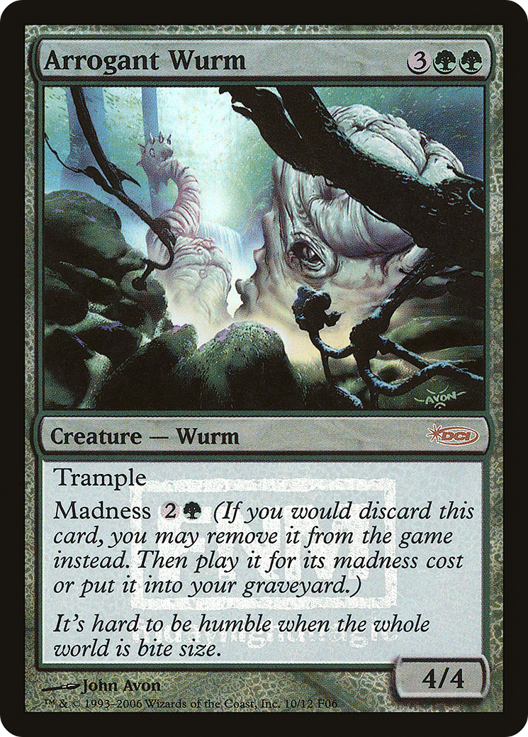 Image of Arrogant Wurm (FNM-010) - Friday Night Magic 2006 Foil