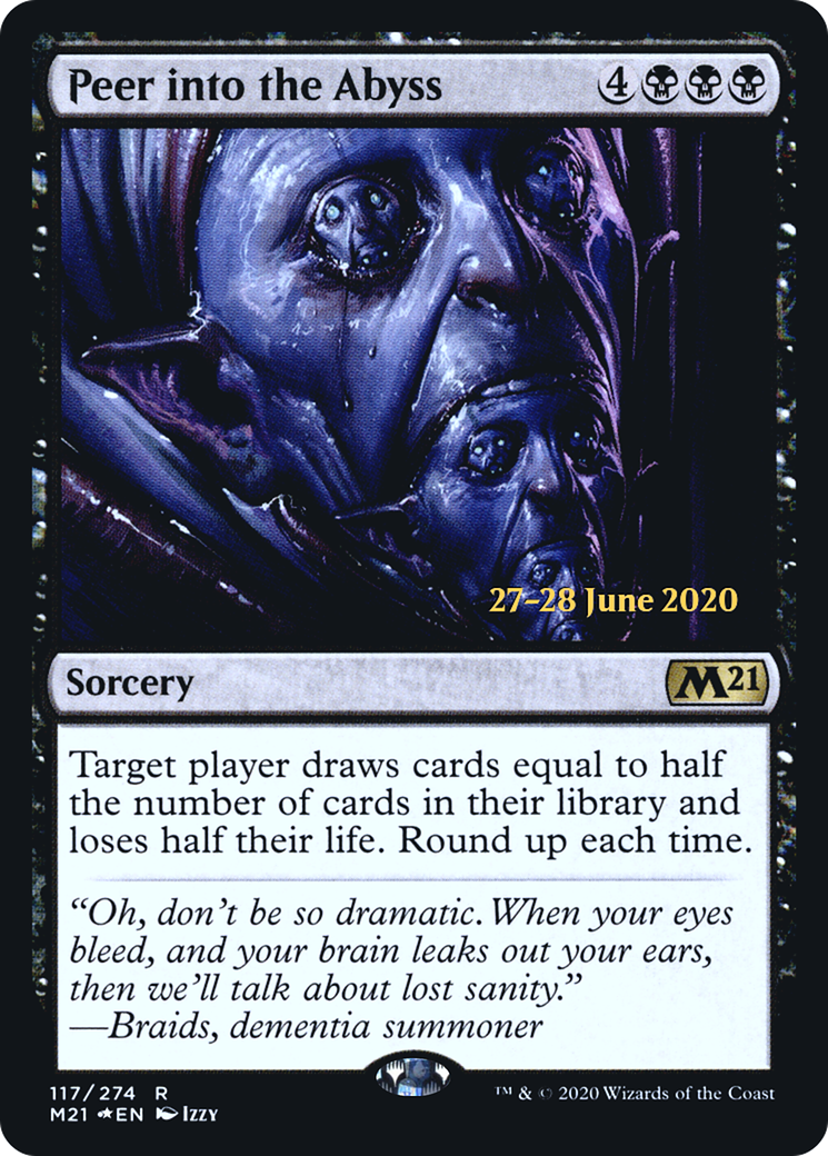 Image of Peer into the Abyss (PRE-117) - Core Set 2021 Promos Foil