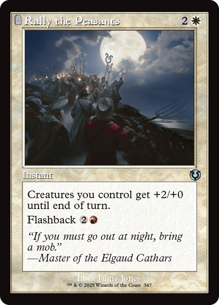 Image of Rally the Peasants (Retro Frame) (INR-347) - Innistrad Remastered
