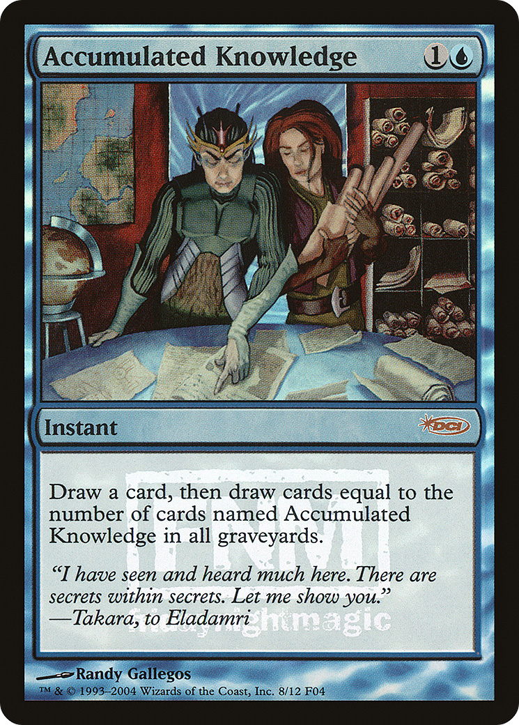Image of Accumulated Knowledge (FNM-008) - Friday Night Magic 2004 Foil