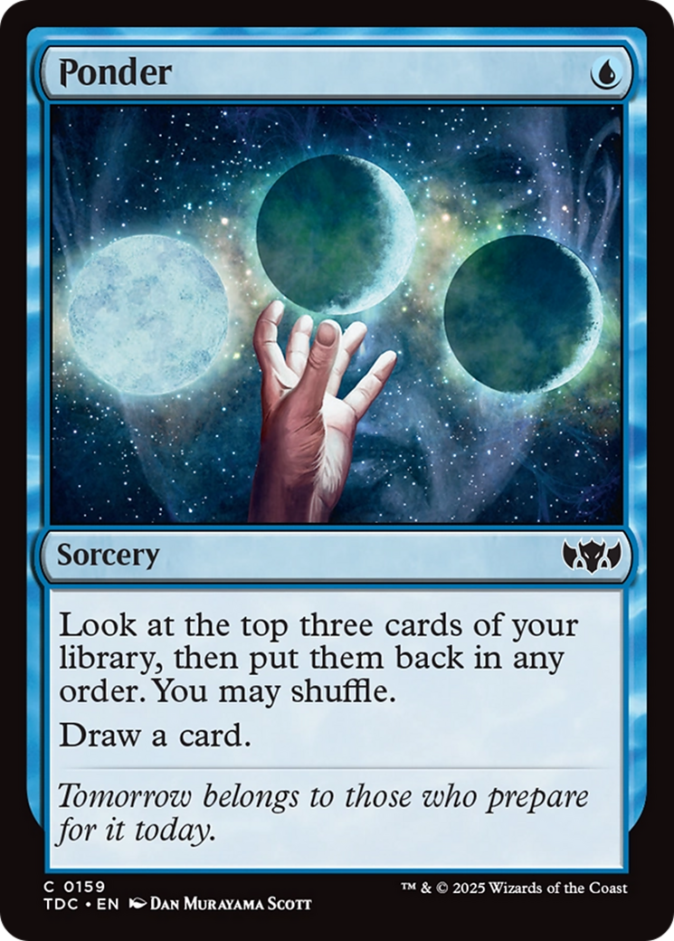 Image of Ponder (TDC-159) - Commander: Tarkir: Dragonstorm