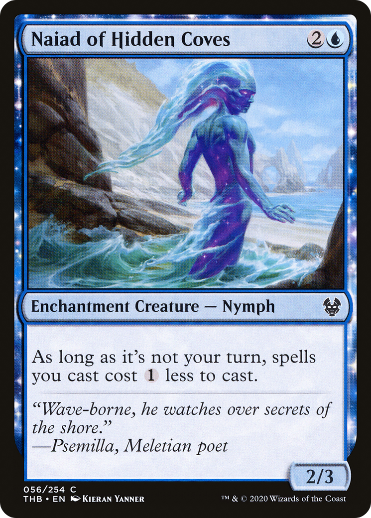 Image of Naiad of Hidden Coves (THB-056) - Theros Beyond Death: (enchantment) Foil