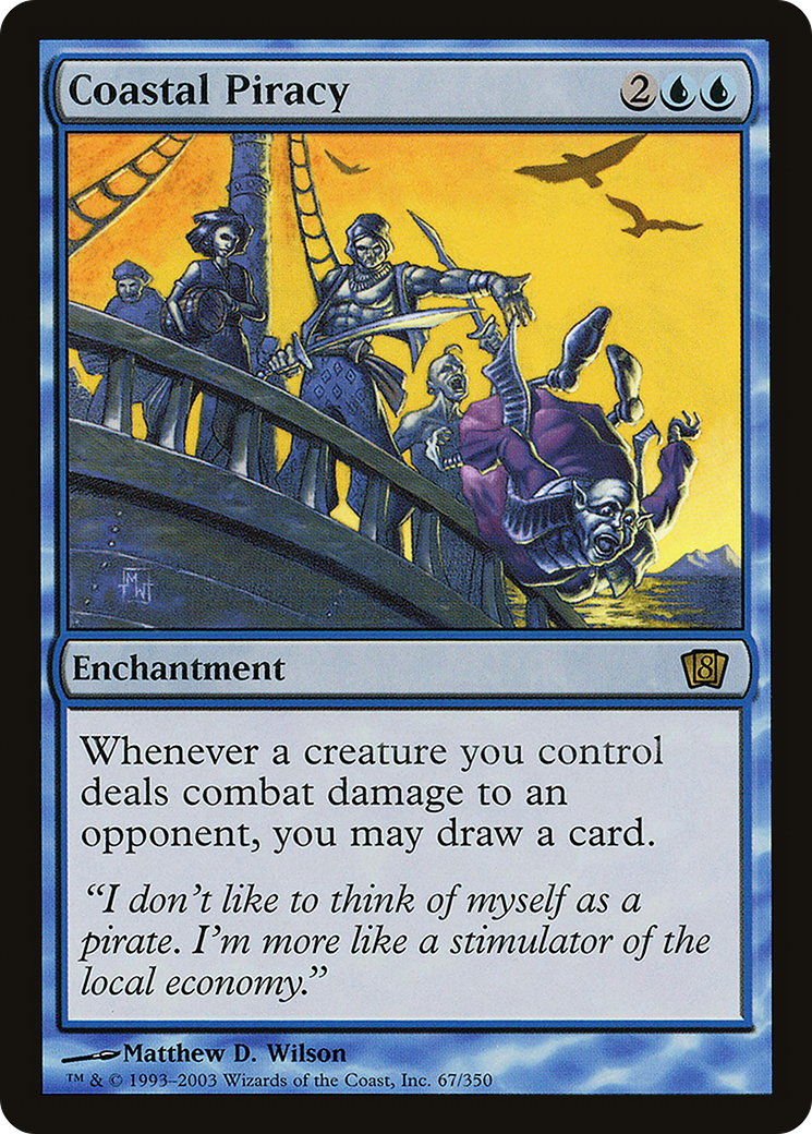 Image of Coastal Piracy (8ED-067) - 8th Edition Foil