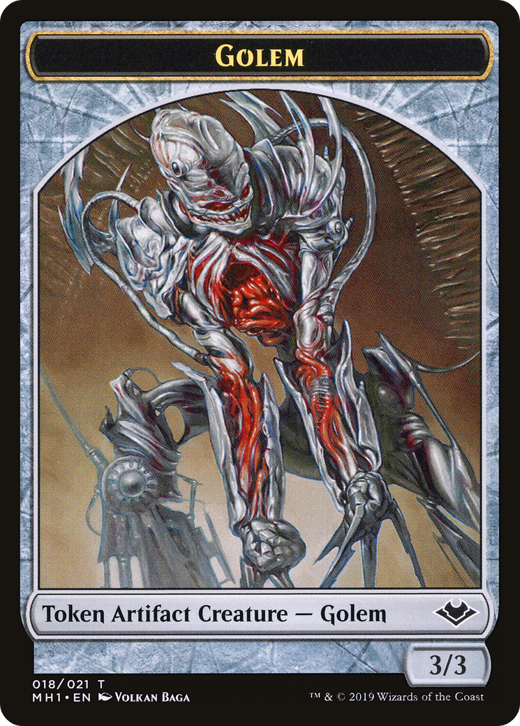 Image of Golem (TMH1-018) - Modern Horizons Tokens Foil