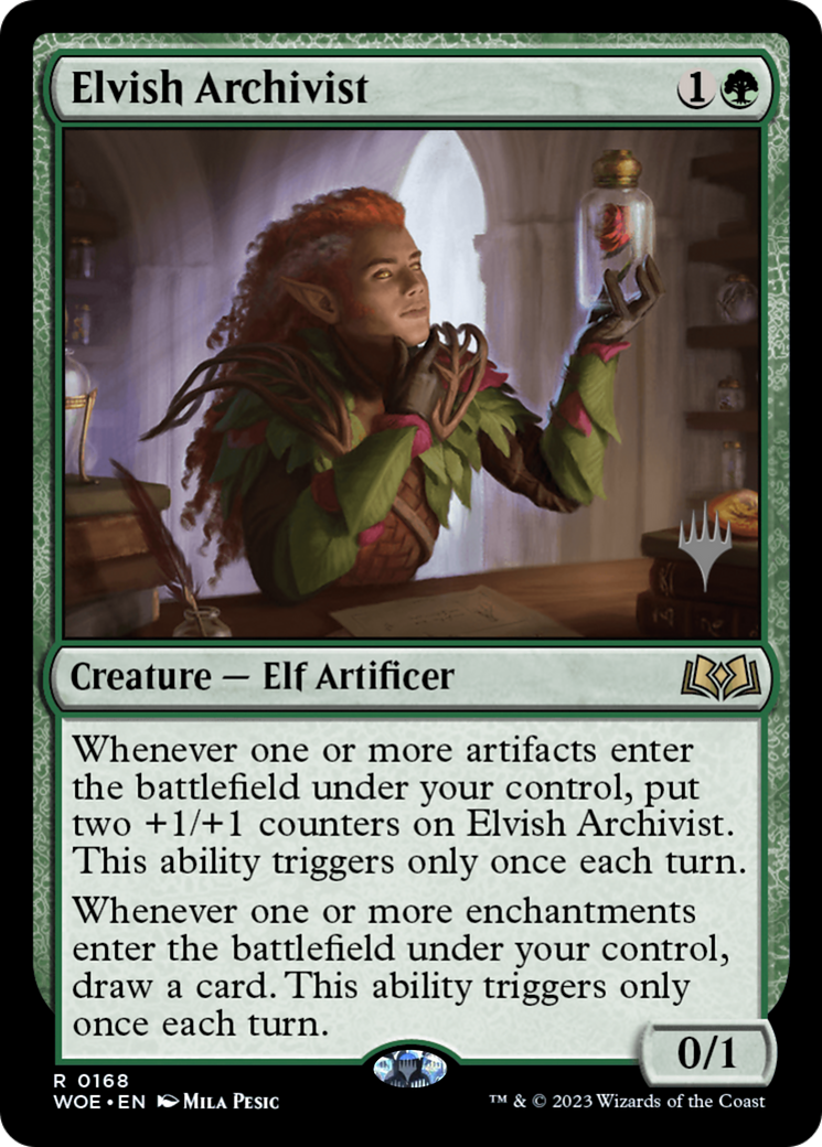 Image of Elvish Archivist (PPWOE-168) - Wilds of Eldraine Promos Foil
