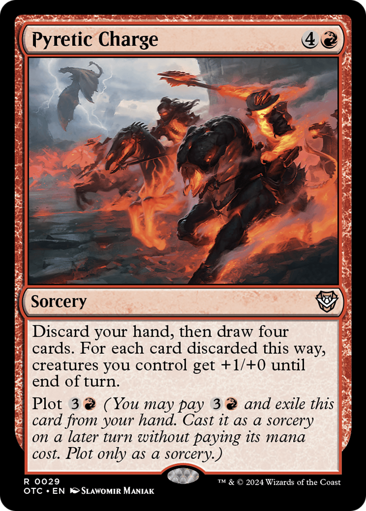 Image of Pyretic Charge (OTC-029) - Outlaws of Thunder Junction Commander