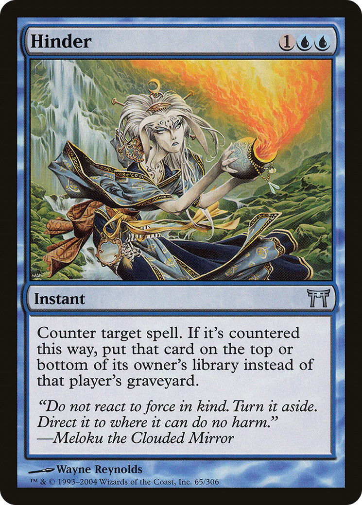 Image of Hinder (CHK-065) - Champions of Kamigawa Foil