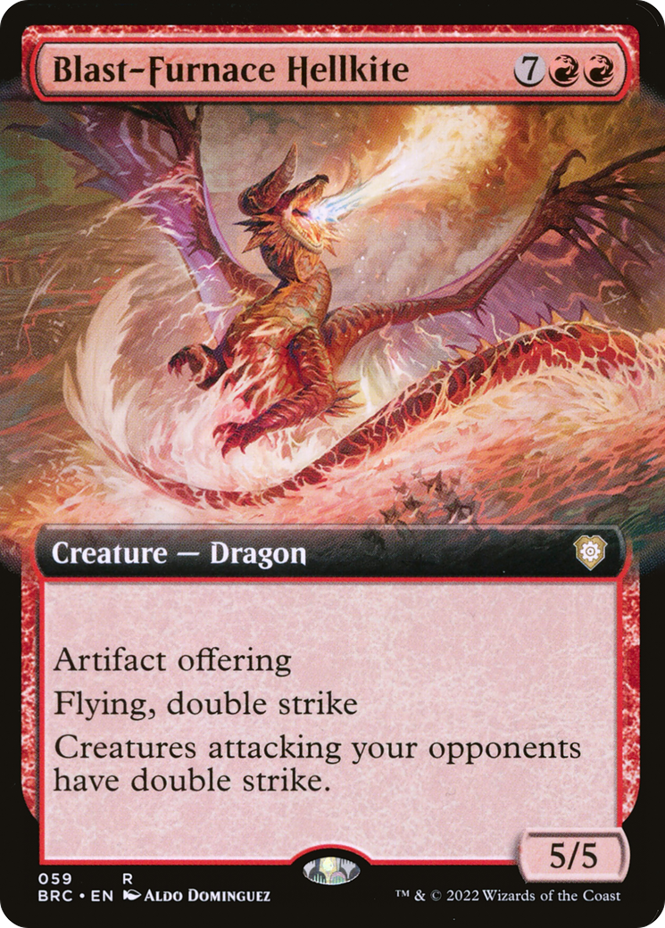 Image of Blast-Furnace Hellkite (Extended Art) (BRC-059) - The Brothers' War Commander: (Extended Art)