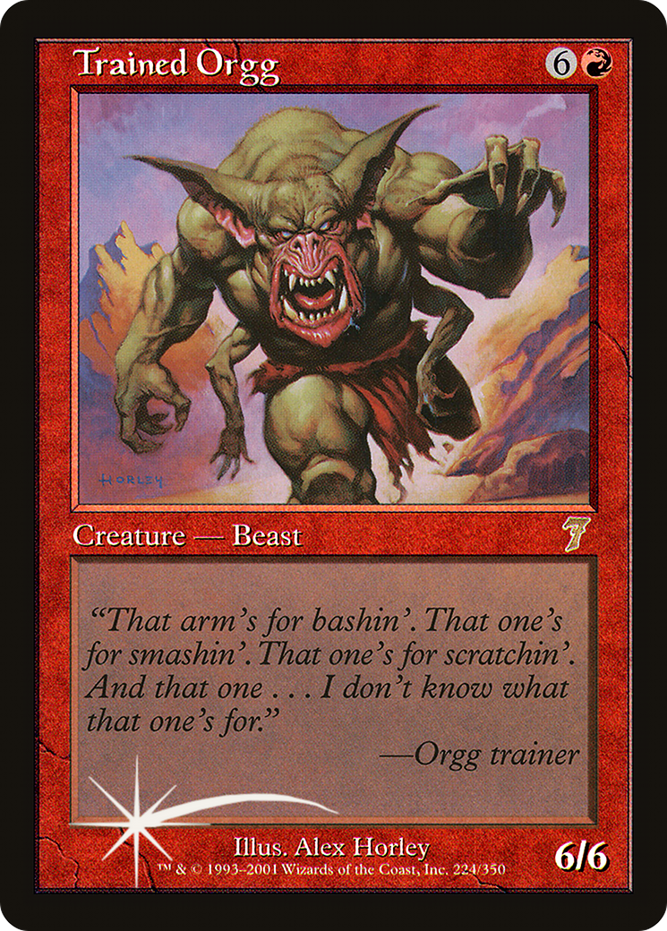Image of Trained Orgg (7ED-224) - 7th Edition Foil