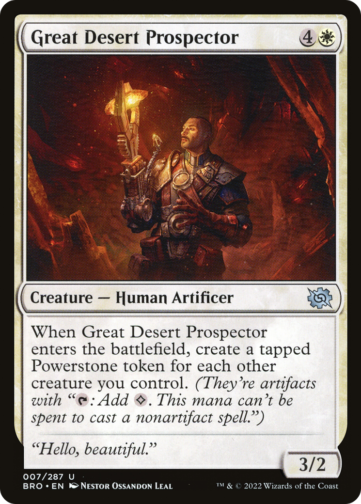 Image of Great Desert Prospector (BRO-007) - The Brothers' War Foil
