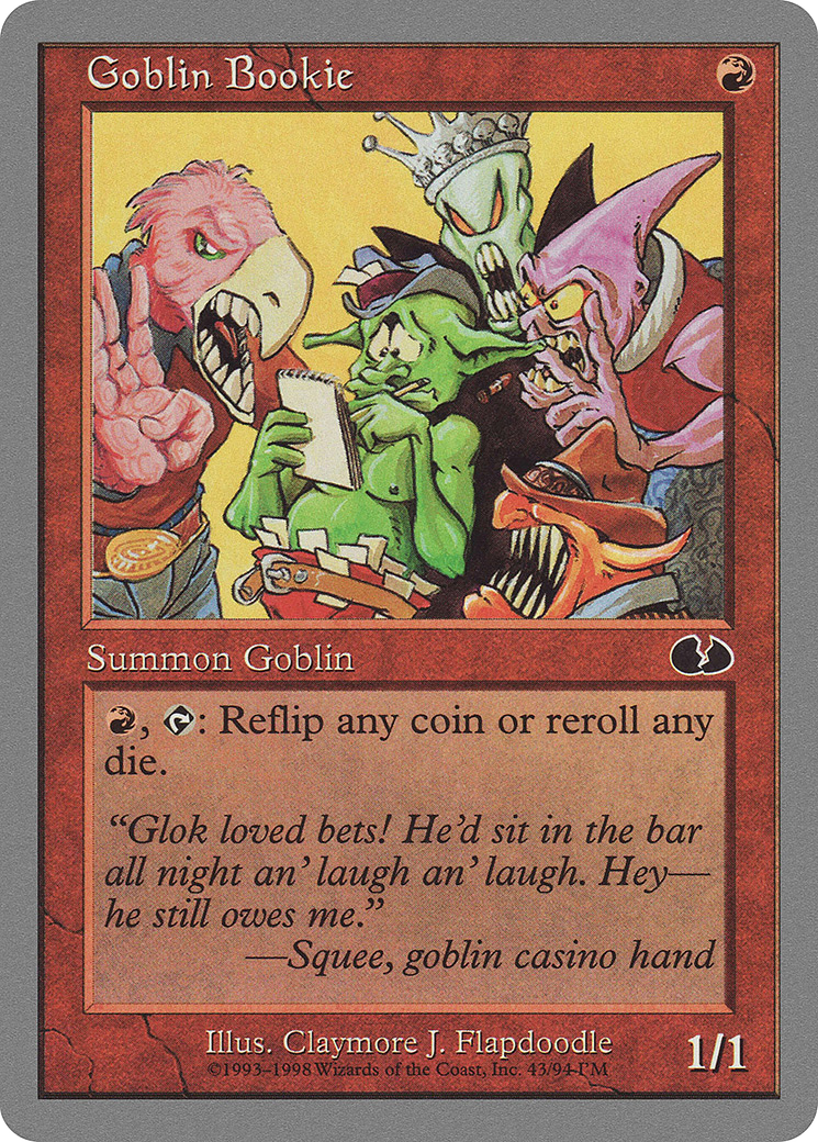 Image of Goblin Bookie (UGL-043) - Unglued