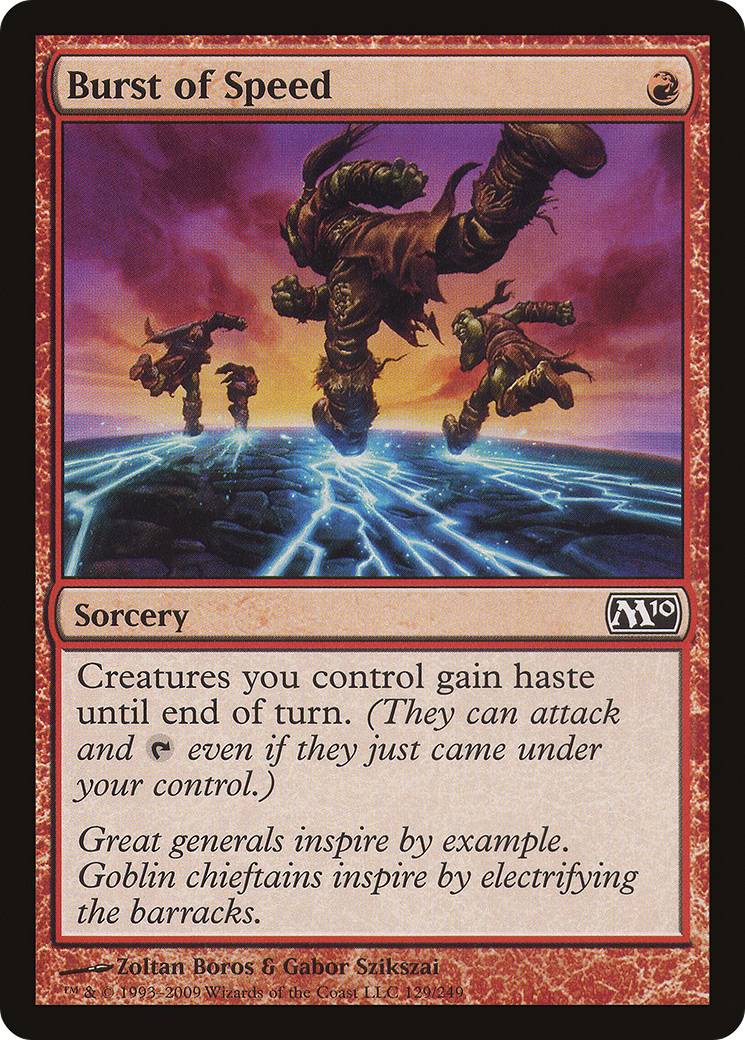 Image of Burst of Speed (M10-129) - Magic 2010