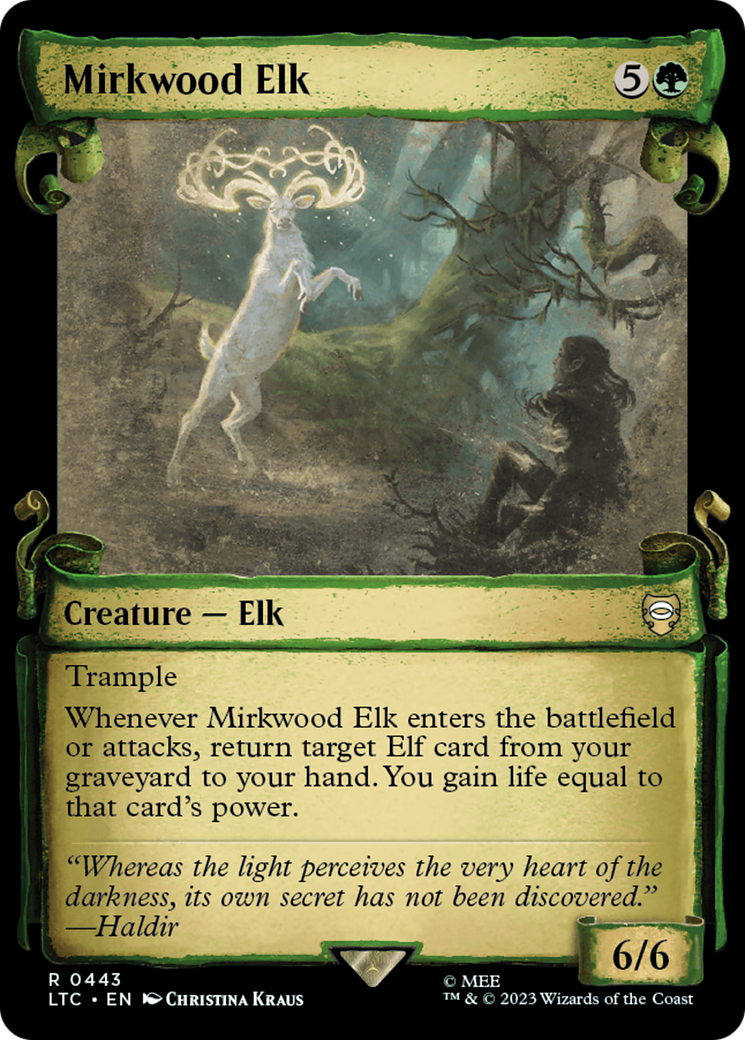 Image of Mirkwood Elk (Showcase Scrolls) (LTC-443) - Tales of Middle-earth Commander: (Showcase) Foil