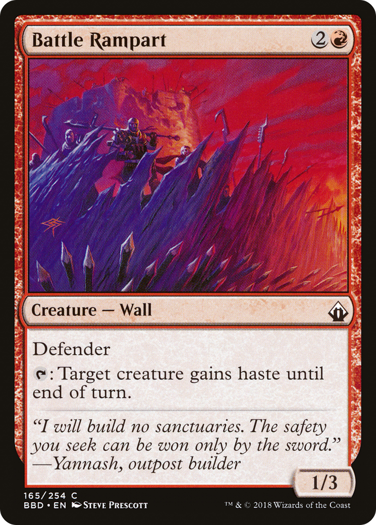 Image of Battle Rampart (BBD-165) - Battlebond Foil